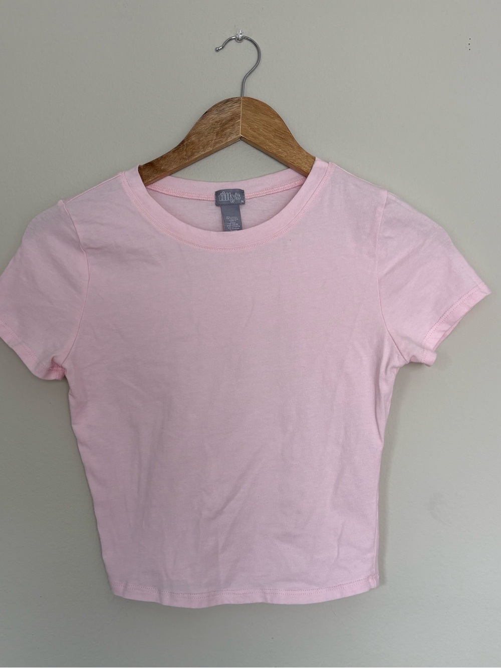 Tilly's Light Pink Short Sleeve Crewneck Tee